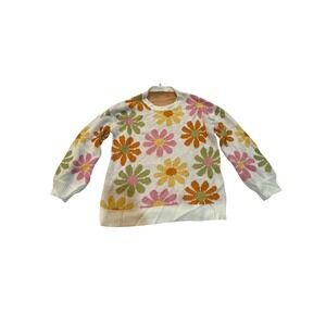 Hayden Girls XL Flower Power Knit Sweater Long Sleeve Pullover Kids